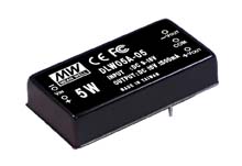 Meanwell DLW05C-05 - DC/DC converter Vin 36-72V Vout +/-5V 500mA DLW05C-05