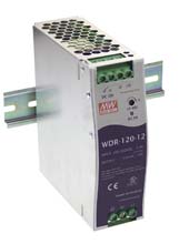 Meanwell WDR-120-12 - PSU DINrail Vin 180-550Vac Vout 12Vdc/10A WDR-120-12